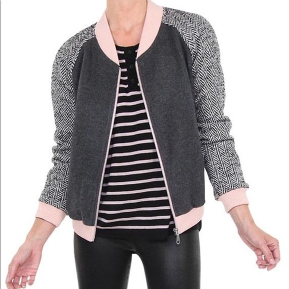 Rebecca Minkoff tweed bomber jacket - Picture 4 of 5